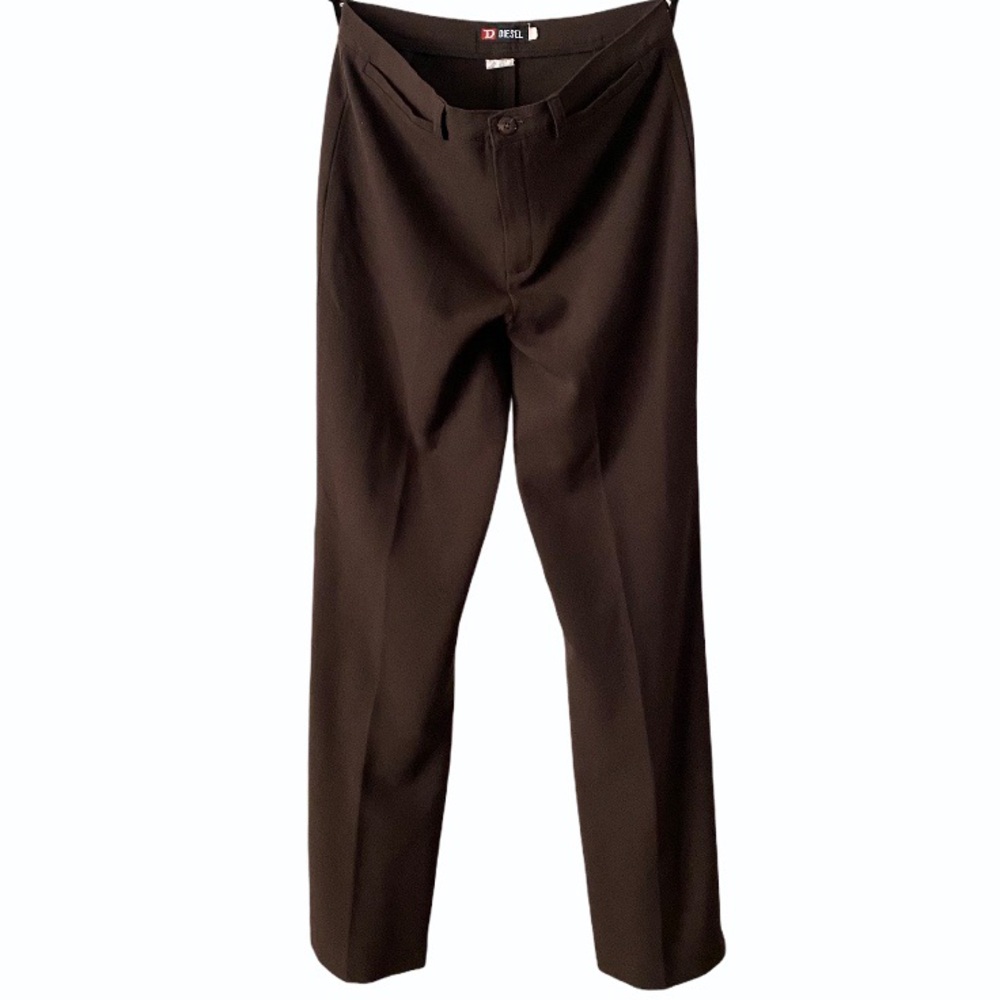 Diesel | brown polyester dress pant